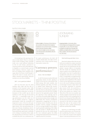 STOCK MARKETS - THINK POSITIVE